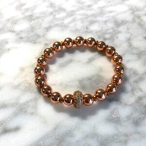 Rose gold hematite bracelet